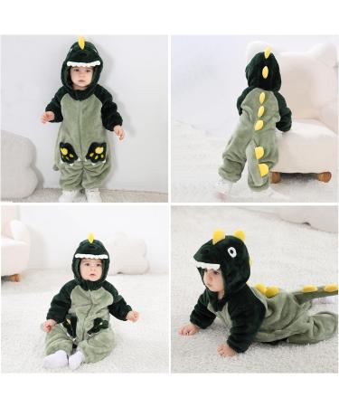 Doladola Dalmatians Toddler Romper | Newborn Baby Outfit 0-3 Months | Green Dino Onesie - Buy Online on SooperMarket.com