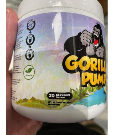 Yummy Sports Gorilla Pump Pre Workout Powder - Non Stim Pre Workout Supplement for Energy Boost for Energy Boost Focus and Pump - Sports Nutrition Pre-Workout Powder for Men & Woman - 255g 30 Servings - Pink Limonade - Buy Online on SooperMarket.com