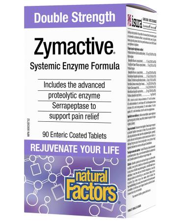 Natural Factors - Zymactive Double Strength 90 Enteric Coated Tablets