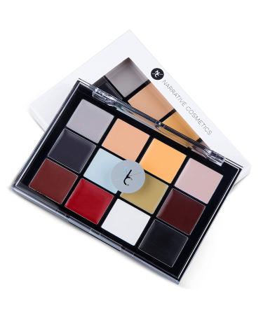 Narrative Cosmetics 12-Color Death FX Cream Palette - Professional Waterproof SFX Makeup for Stage, Film, Costumes, Cosplay, Halloween - Buy Online on SooperMarket.com