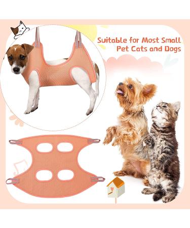 Pink Pet Grooming Hammock Kit for Cats & Dogs with Nail Clippers, Comb & File - Adjustable Harness for Bathing & Washing - Buy Online on SooperMarket.com