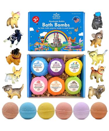 Bath Bombs with Toys for Kids with Little Puppies Toys Inside | Collect All Surprise 16 Dogs in Bubble Bath Kids Bombs | Great Gift for Toddlers  Childrens  Boys and Girls for Easter | Made in USA