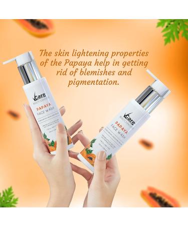 Buy Natural Papaya Face Wash with Licorice & Turmeric for Women - 100ml | Revitalize & Brighten Skin | International Shipping - Buy Online on SooperMarket.com