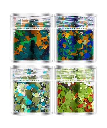 4 Bottles Colorful 3D Nail For Women's Making Crafts Add A Touch Of Personal To Your Nail Nail Decorations For Parties American Retro