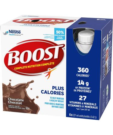 BOOST PLUS Complete Nutrition Drink Chocolate 6x237ml Bottles Case Pack of 4 Packaging May Vary - Buy Online on SooperMarket.com