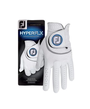 FootJoy Men's HyperFLX Golf Gloves White Large Left