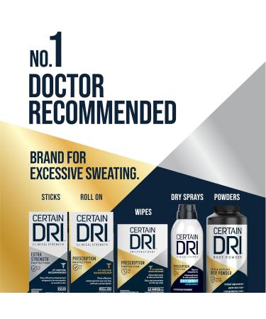 Certain Dri Clinical Antiperspirant Deodorant Spray for Men & Women - 4.2 oz Pack of 2 | Fast Acting Cucumber Fresh Protection Against Excessive Sweating - International Shipping - Buy Online on SooperMarket.com