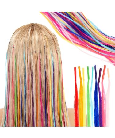 Rainbow Microbead Tip Hair Extensions and Tools (51 cm 202 Pieces) - Buy Online on SooperMarket.com