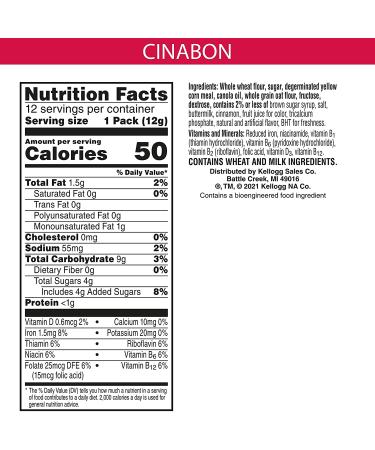 Kellogg's Cinnabon Jumbo Snax Cinnamon Roll Cereal Snacks 20.2oz Case (4 Count) - Buy Online on SooperMarket.com