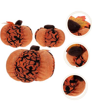 NAMOARLY 3pcs Halloween Decorations Home Decor Halloween Stuffed Pumpkin Halloween Layout Decor Pumpkin Adornment Halloween Scene Decor Pumpkin Decor Pumpkins Model Household Cloth Supplies Orange2 15X15X15CM - Buy Online on SooperMarket.com