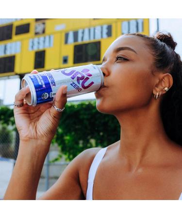 GURU ZERO SUGAR Wild Berry Organic Energy Drink with Plant Based Natural Caffeine from Green Tea Coconut Water Zero Added Sugars 140mg Caffeine Healthy Drinks 355mL (Pack of 24) - Buy Online on SooperMarket.com