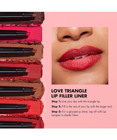 e.l.f. Love Triangle Lip Filler Liner - Light Brown 2-in-1 Lip Liner Pencil - Long-Lasting Intense Colour - 1 Count - Buy Online on SooperMarket.com