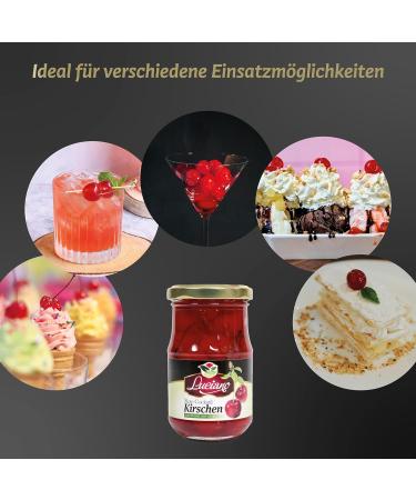Luciano Cocktail Cherries 125g - Premium Maraschino Sour Cherries in Syrup | International Shipping Available - Buy Online on SooperMarket.com