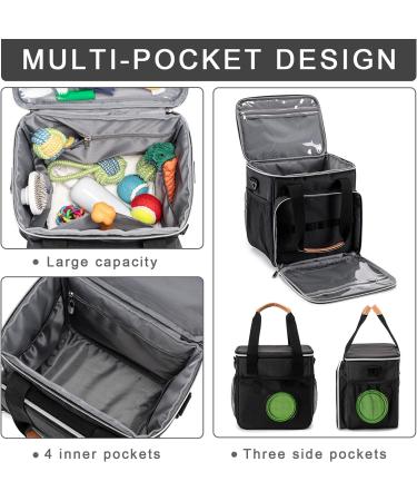 BABEYER Dog Grooming Bag - Pet Tool Kit Organizer Tote - Black - Buy Online on SooperMarket.com