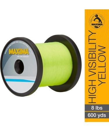 Maxima Fishing Line Guide Spools 8lb/600yd - High Visibility Yellow - Buy Online on SooperMarket.com