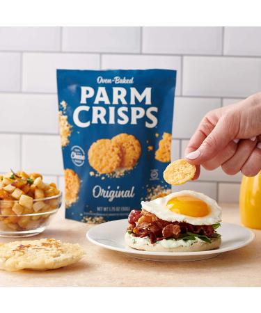 ParmCrisps Original 100% Real Parmesan Cheese - Keto, Low Carb, High Protein Snacks | 12 Pack (1.75 Oz Each) - Buy Online on SooperMarket.com