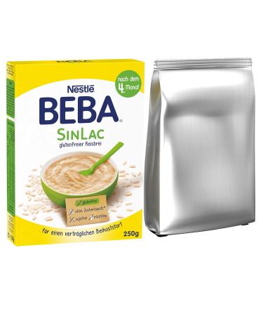 Buy Nestl BEBA SINLAC Gluten-Free Rice Porridge - Soy-Free & Milk-Free Powder (Pack of 9 x 250g) - International Shipping Available - Buy Online on SooperMarket.com