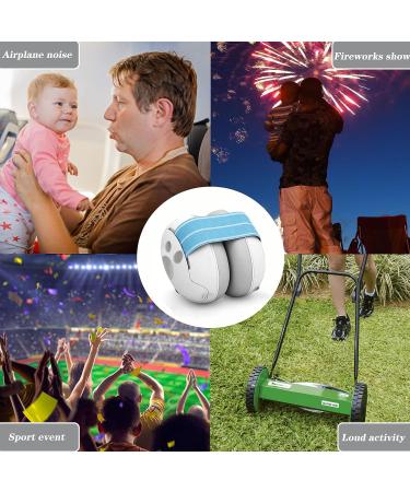 BZ Baby Noise Cancelling Headphones - Ear Protection for Newborns, Infants, and Toddlers - Ideal for Sleeping, Airplanes, Fireworks - White - Buy Online on SooperMarket.com
