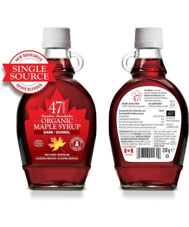 47 North Canadian Organic Maple Syrup - Grade A Dark Robust - 250g - Buy Online on SooperMarket.com