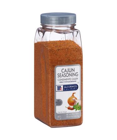 McCormick Culinary Cajun Seasoning, 18 oz - One 18 Ounce Container of Cajun Seasoning Mix, Made to Enhance Catfish, Crawfish, Jambalaya, Gumbo and More 1.12 Pound (Pack of 1)