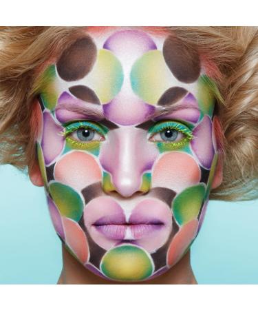 CCbeauty 22 Color Face Body Paint Kit - Halloween Neon Face Painting Set with UV Glow and Classic Colors - SFX Cosplay Makeup Palette with Brushes - Buy Online on SooperMarket.com