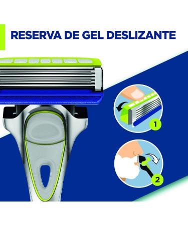Wilkinson Sword Hydro 5 Skin Protection Sensitive Men's Razor - 2 Pack + 3 Replacement Blades | Best International Shipping - Buy Online on SooperMarket.com