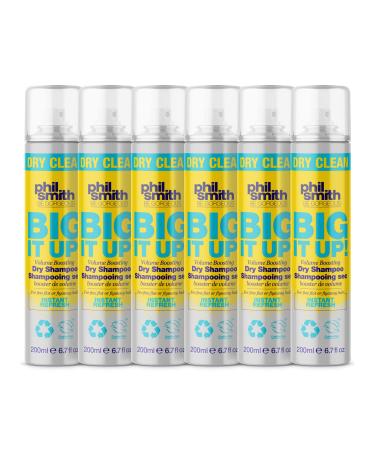 Phil Smith Be Gorgeous | Big It Up! Volume Boosting Dry Shampoo | For Fine and Flat Hair | Vegan Friendly | Instant Refresh | 200 ml | Pack of 6