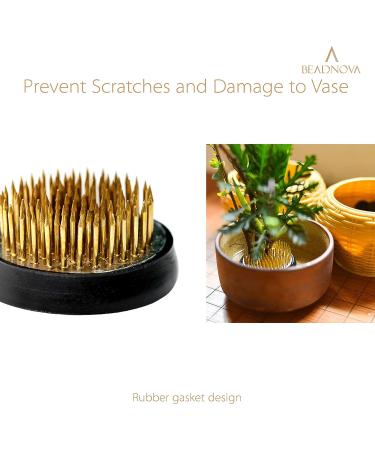 Beadnova 1.3 Inch Flower Frog Ikebana Kenzan with Rubber Gasket - Floral Arrangement Ikebana Vase Tool - 1 piece - Buy Online on SooperMarket.com