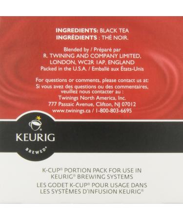 Twinings English Breakfast Tea K-Cups for Keurig | Caffeinated Smooth Flavourful Robust | 12 Count (Pack of 6) | Enjoy Hot or Iced English Breakfast 12 Count (Pack of 6) - Buy Online on SooperMarket.com