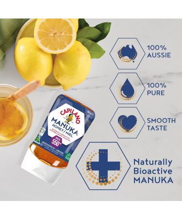 Capilano Active Manuka Honey 100% Pure Australian Premium Manuka Honey MGO550+ 250g - Buy Online on SooperMarket.com