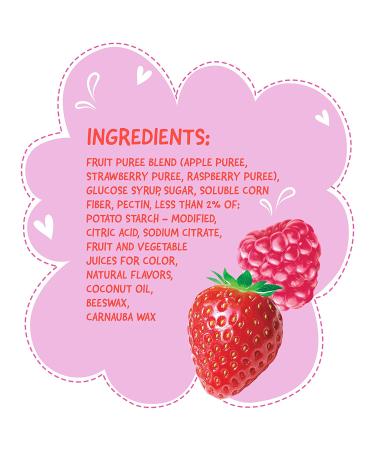 Fruit-tella Soft Gummy Candy - Strawberry and Raspberry Flavors 5 oz (Pack of 12) | Nut Free, No High-Fructose Corn Syrup - Buy Online on SooperMarket.com