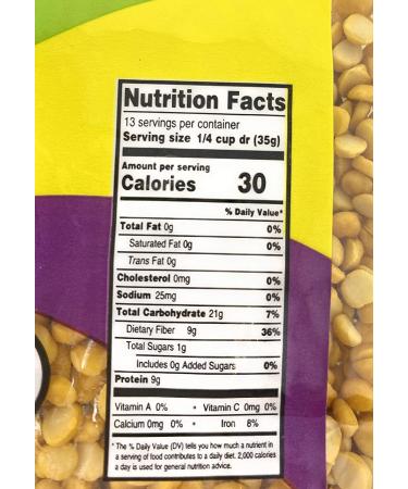 Saffronia Yellow Split Peas 16 oz, Pack of 2 | Ideal for Soups, Stews, and Salads | Rich in Iron, Zinc, and Phosphorus | Vegan, Gluten-Free, Kosher - Buy Online on SooperMarket.com