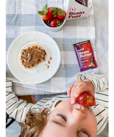 Brainiac Omega-3 Chocolate Almond Butter Pouches - 20 Count, 1.15 oz. Each - Protein & Choline Rich Healthy Snacks for Kids and Adults - Buy Online on SooperMarket.com