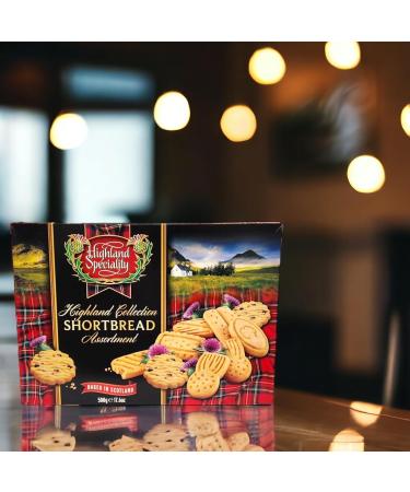 Highland Specialty Traditional Scottish Shortbread Cookies 500g Box Assorted Shapes (1) - Buy Online on SooperMarket.com