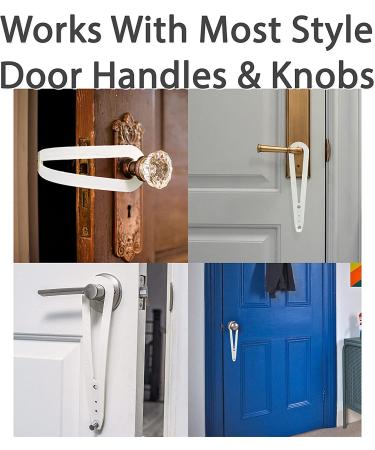 FlexLatch Cat Door Holder Latch - Bright White Alternative for Cats. Easy Install, Keeps Dogs Out. Baby Proof Design for Safety - Buy Online on SooperMarket.com