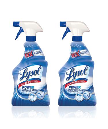 Lysol Power Bathroom Cleaner Spray, Island Breeze, 28oz (Pack of 2)