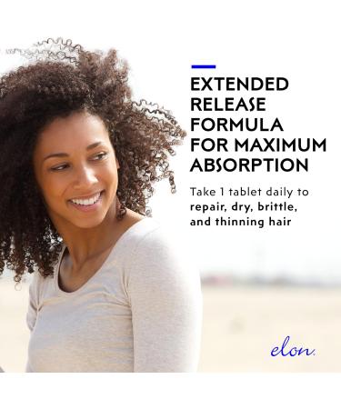 Elon Matrix 5000 Hair & Nail Vitamins - Biotin 5000mcg for Hair Growth - 60 Day Supply Promotes Healthy Hair & Nails Suitable for All Hair Types - Buy Online on SooperMarket.com