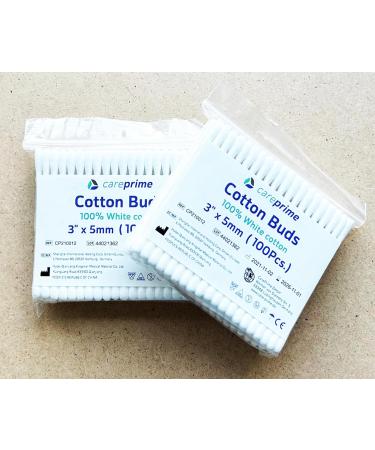 100% Biodegradable Cotton Swabs Earrings - Eco-Friendly Plastic-Free Refill Pack (100 Pieces) - Buy Online on SooperMarket.com
