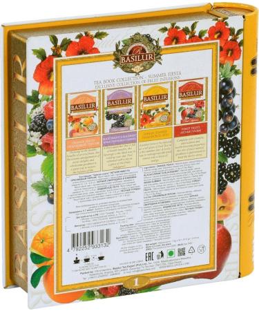 Basilur Teabook Summer Fiesta 71396-00 (Fruit Infusions Assorted 32 tea bags) - Buy Online on SooperMarket.com