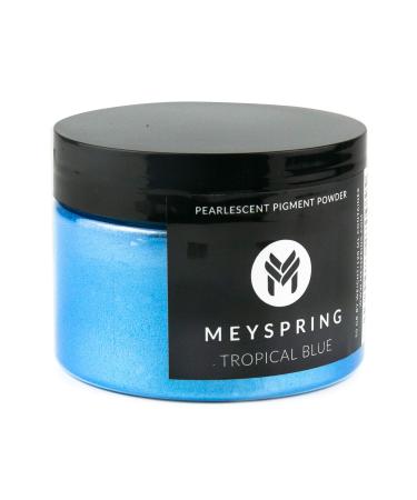 MEYSPRING Tropical Blue Epoxy Resin Color Pigment - 50 Grams - Great for Resin Art  Epoxy Resin  and UV Resin - Mica Powder for Epoxy Resin