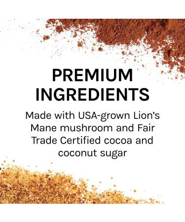 Host Defense MycoBrew Cocoa Drink Mix - 10.5oz, Supports Calm and Relaxation with Lions Mane Mushroom - 1 Count Pack - Buy Online on SooperMarket.com