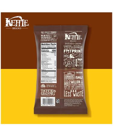 Kettle Brand Sea Salt Potato Chips - Gluten-Free & Non-GMO - 7.5 oz Bag - Buy Online on SooperMarket.com
