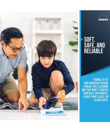 Zwipes 924 Microfiber Cleaning Cloths 24-Pack - Premium Cleaning Cloths for Household & Car - 24 Pack - Buy Online on SooperMarket.com