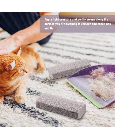 Pet Hair Remover Set - Pumice Stone Tool for Cat & Dog Hair Removal on Furniture, Car, and Bedding - Easy to Clean - 5.3 Inches - Buy Online on SooperMarket.com