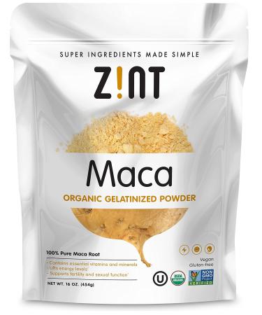 Zint Maca Organic Gelatinized Powder 16 oz (454 g)