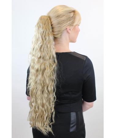 Buy Very Long Voluminous Kinky Curl Ponytail Hairpiece - Medium Blonde Braid N838-24 | International Shipping - Buy Online on SooperMarket.com