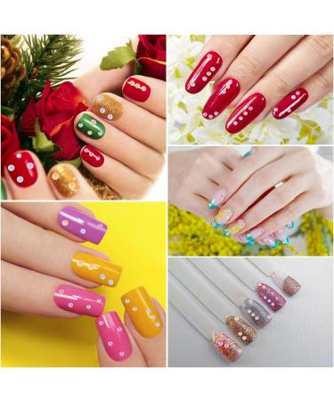 WLLHYF Nail Art Rhinestones Set - 6 Grids for Nails Design, 3D Diamond Beads Gems for DIY Nail Crafts - Buy Online on SooperMarket.com