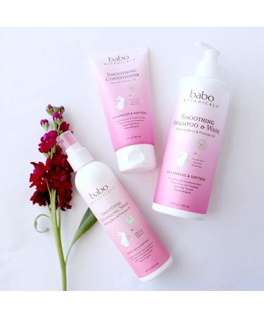 Babo Botanicals Smoothing 2-in-1 Shampoo & Wash - Berry Primrose (8 Fl Oz) - Gentle & Nourishing Cleansing - Buy Online on SooperMarket.com