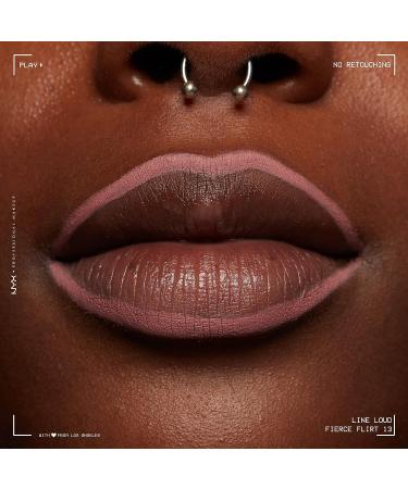 NYX PROFESSIONAL MAKEUP Line Loud Lip Liner - Fierce Flirt - Longwear, Pigmented Lip Pencil - Buy Online on SooperMarket.com