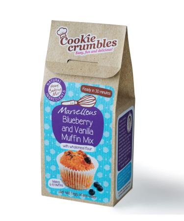 Cookie Crumbles Marvellous Blueberry Muffin Mix No Dairy No Preservatives Artificial Flavours Colours Ready in 30 Minutes Delicious Blueberry Goodness Made With 100% Natural Ingredients 225g Blueberry Muffins